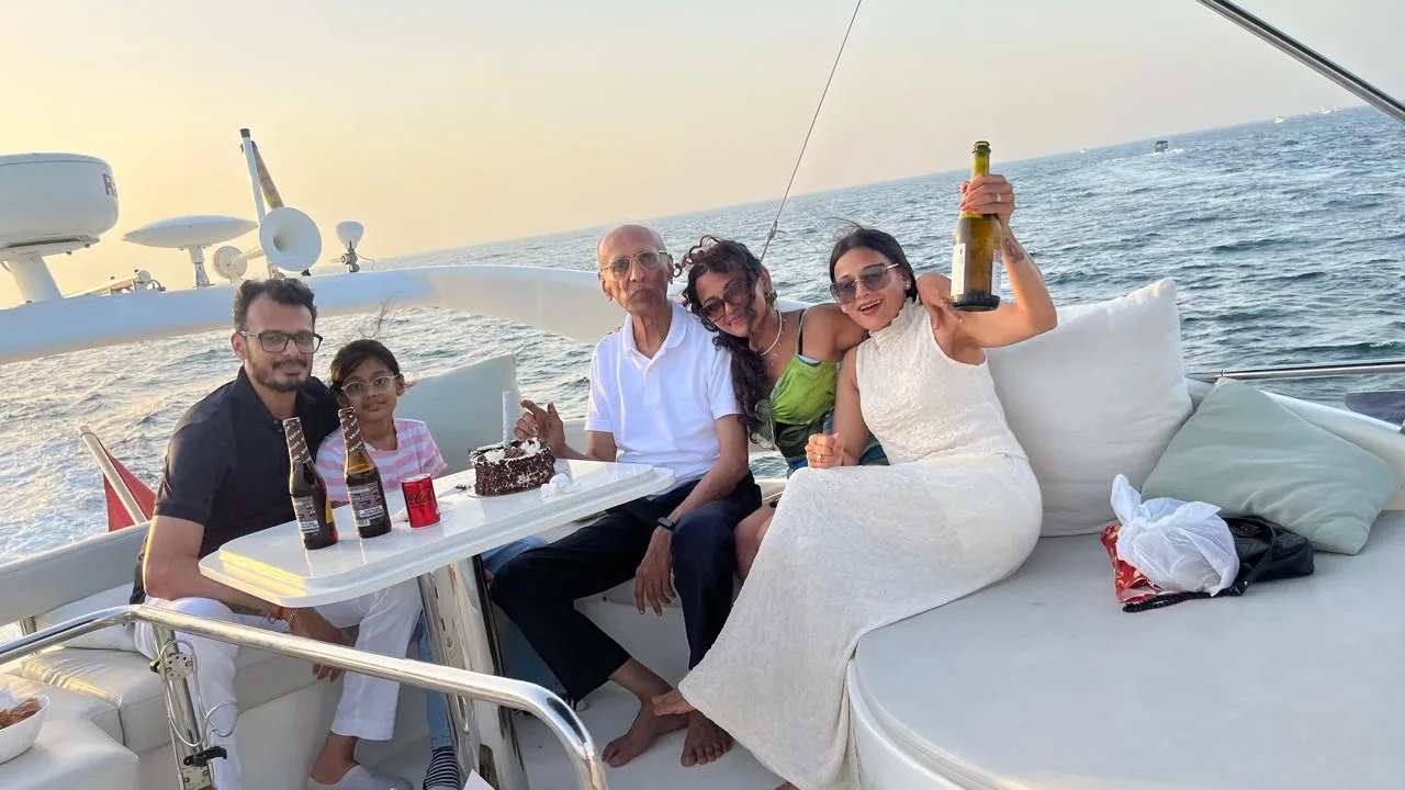 Tournaama travellers on a yacht
